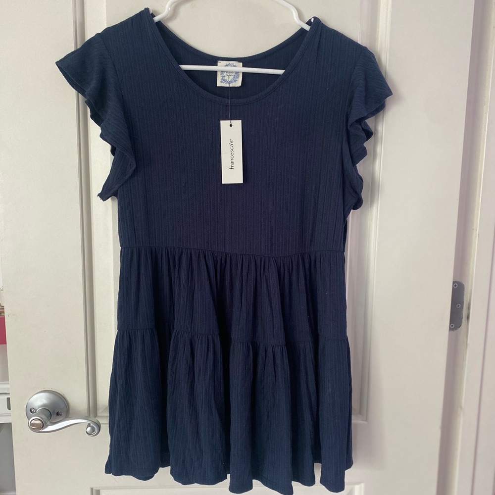 Navy mini dress